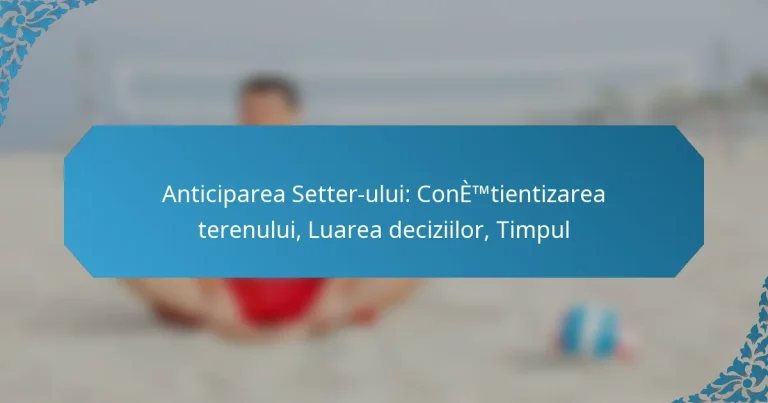 Anticiparea Setter-ului: Conștientizarea terenului, Luarea deciziilor, Timpul