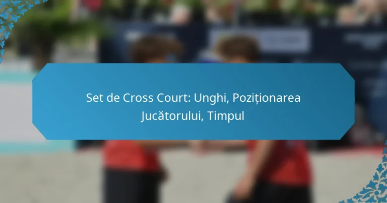 Set de Cross Court: Unghi, Poziționarea Jucătorului, Timpul
